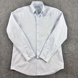 Blue Lounge Maestro Shirt Mens Small Slim Fit Light Blue Dress Shirt 95 S